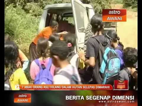 Tujuh anak Orang Asli hilang dalam hutan selepas dimarahi