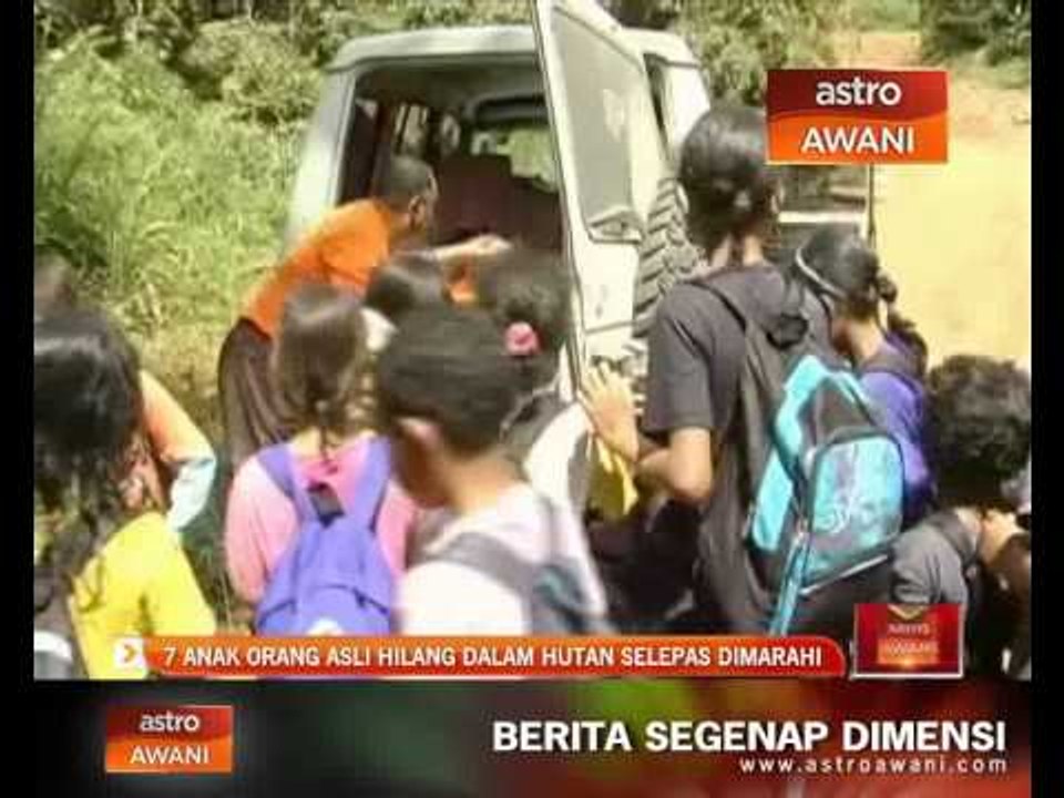 Tujuh anak Orang Asli hilang dalam hutan selepas dimarahi