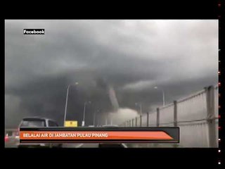 Belalai air di jambatan Pulau Pinang