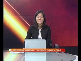 Banjir mula melanda di tiga negeri di Pantai Timur