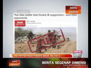Pos Twitter palsu perdaya askar, militan IS