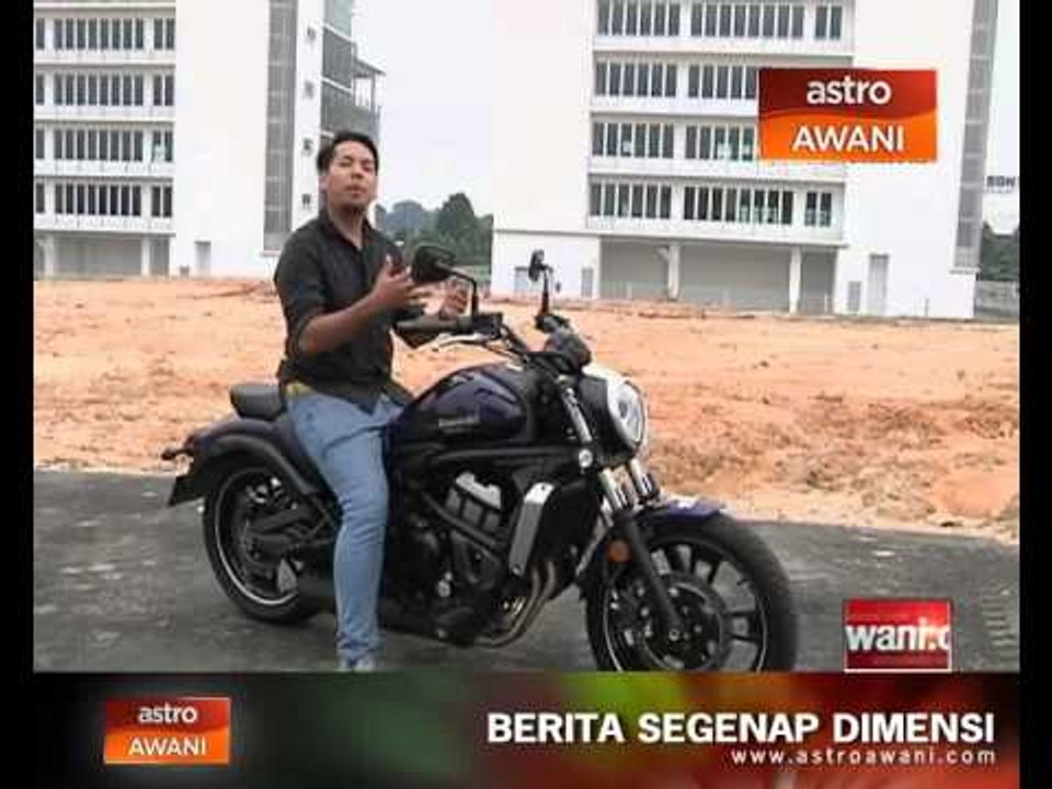 A cruiser with clear sporty intentions...The Kawasaki Vulcan S