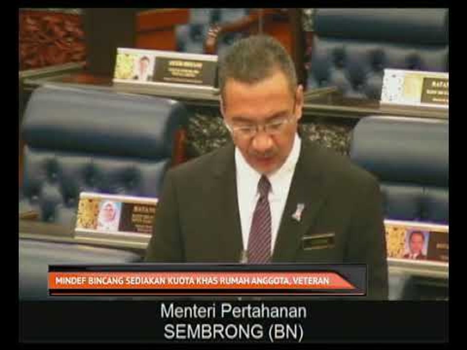 Mindef bincang sediakan kuota khas rumah anggota, veteran