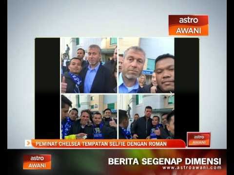 Peminat Chelsea Malaysia selfie dengan Roman Abramovich