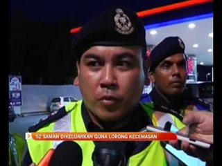 Download Video: 52 saman dikeluarkan guna lorong kecemasan