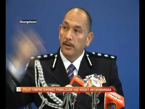 Polis Pulau Pinang tumpas sindiket pemalsuan kad kredit antarabangsa