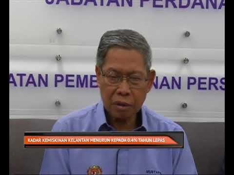 Kadar kemiskinan di Kelantan menurun kepada 0.4 peratus tahun lepas