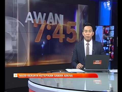 Najib Razak berjaya ketepikan saman Ainina Saadudin