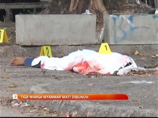 Tiga Myanmar mati dibunuh