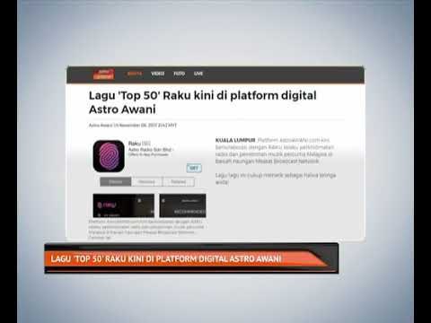 Lagu 'Top 50' raku kini di platform digital Astro AWANI
