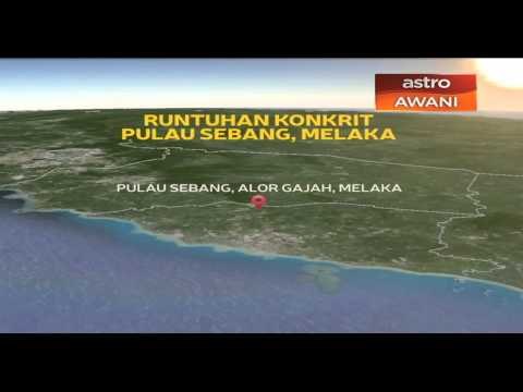 Kronologi runtuhan konkrit Pulau Sebang, Melaka
