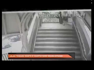 Lelaki tendang wanita di jejantas Bank Negara ditahan