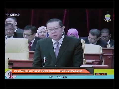 Kerajaan Pulau Pinang umum bantuan khas mangsa banjir