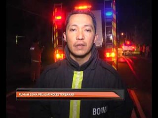 Rumah sewa pelajar kolej terbakar