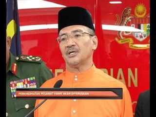 Perkhidmatan pesawat Hawk 108 akan diteruskan