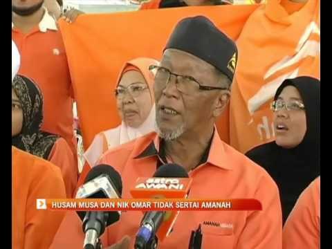 Husam Musa dan Nik Omar tidak sertai Amanah
