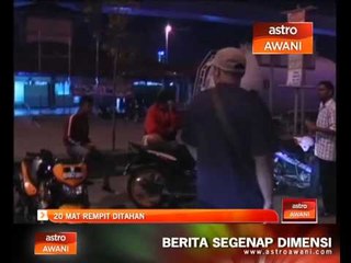 20 mat rempit ditahan sekitar Kajang