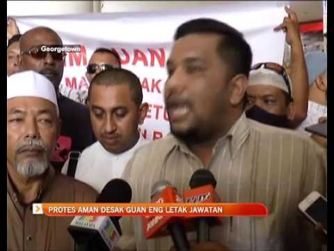 Protes aman desak Lim Guan Eng letak jawatan