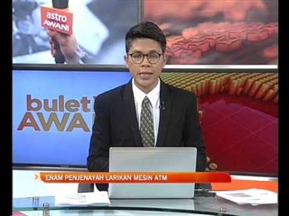 Enam penjenayah larikan mesin atm