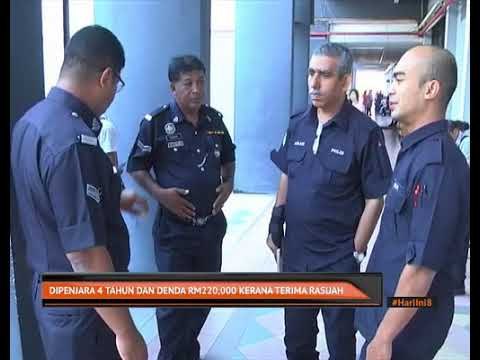 Dipenjara 4 tahun dan denda RM220,000 kerana terima rasuah