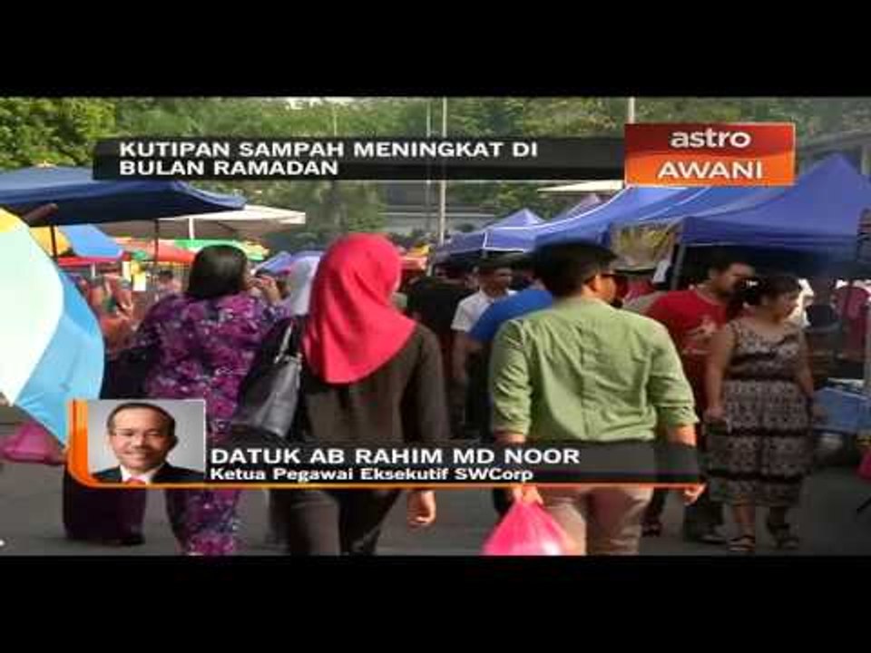 Kutipan sampah meningkat di bulan Ramadan