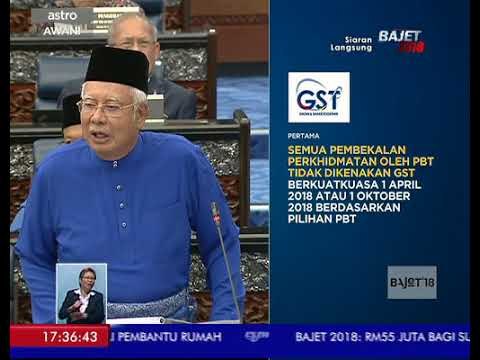 Petunjang Kelima: Cukai Barang dan Perkhidmatan GST