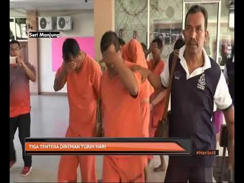 Tiga tentera direman tujuh hari