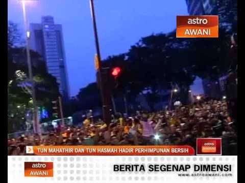 Tun Mahathir dan Tun Hasmah hadir perhimpunan Bersih