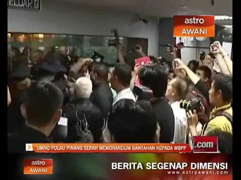 UMNO Pulau Pinang serah memorandum bantahan kepada MBPP