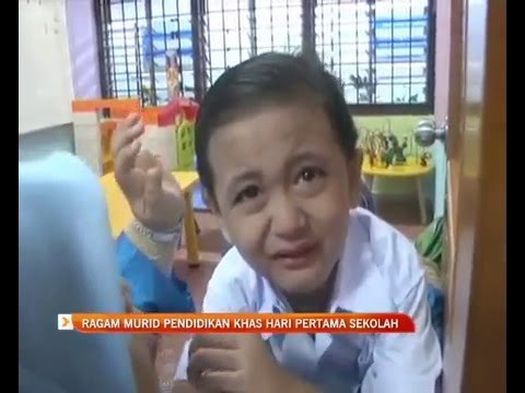 Ragam murid pendidikan khas hari pertama sekolah