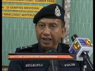 Identiti guru salur maklumat akan dirahsiakan