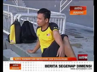 Hoki: Azrul Rahman dan Aminuddin Mohd Zain digugurkan