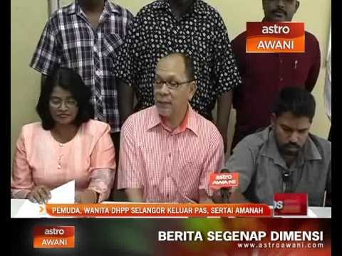 Pemuda, Wanita DHPP selangor keluar PAS, sertai Amanah