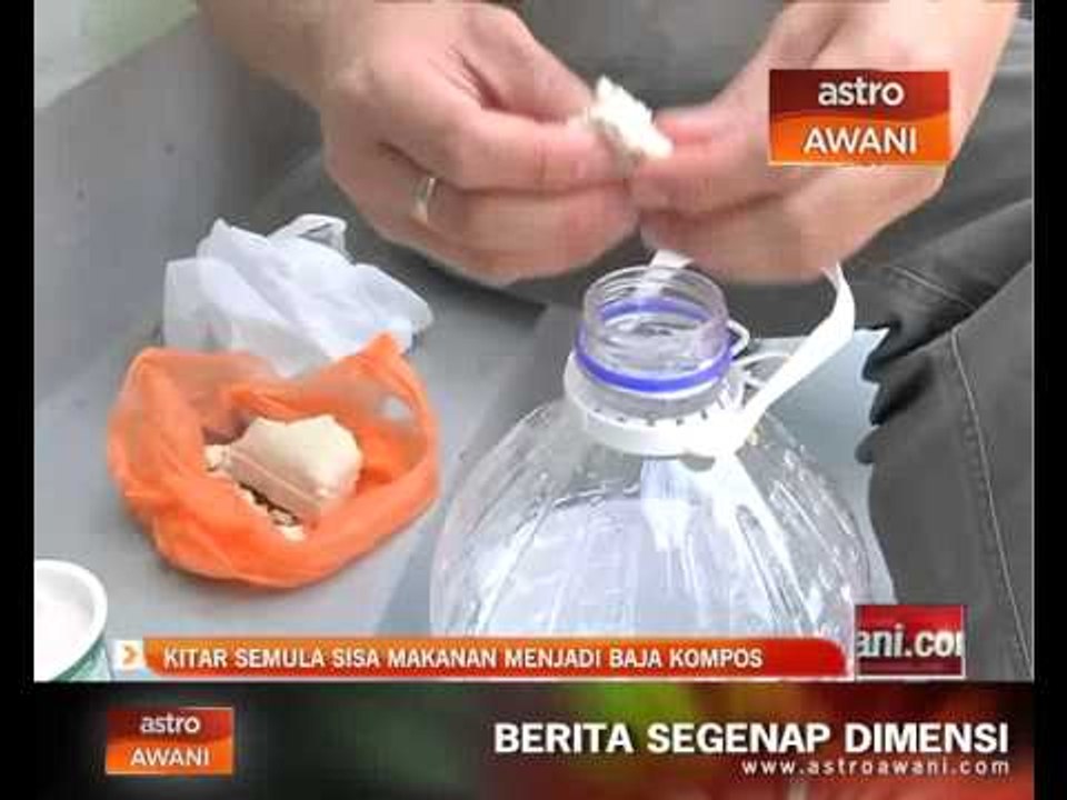 Kitar semula sisa makanan menjadi baja kompos