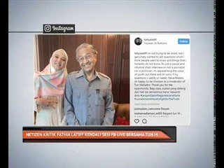 Netizen kritik Fathia Latiff kendali sesi FB Live bersama Tun M