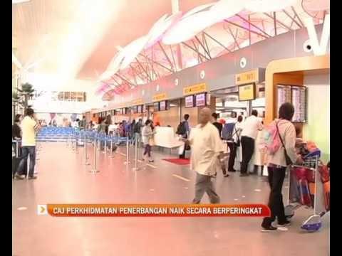 Caj perkhidmatan penerbangan naik secara berperingkat