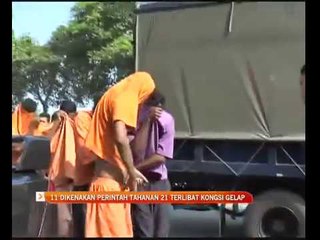 11 dikenakan perintah tahanan 21 terlibat kongsi gelap