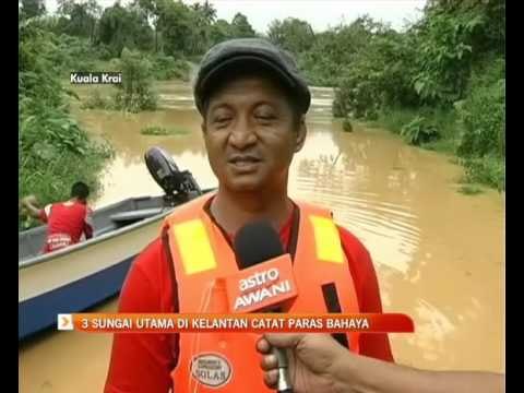 3 sungai utama di Kelantan catat paras bahaya