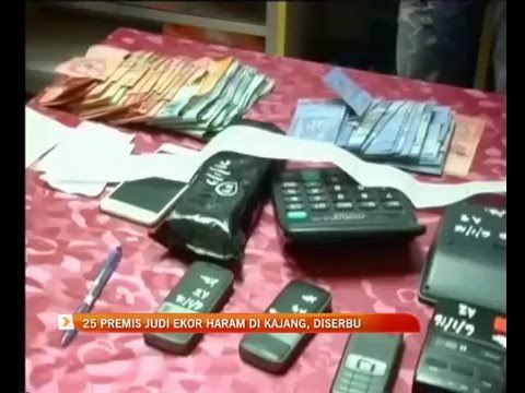 25 premis judi ekor haram di Kajang, diserbu