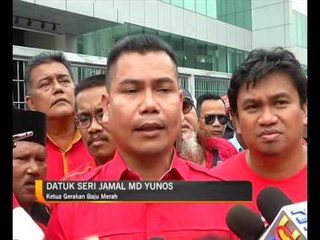 Gerakan Merah lakukan protes di pejabat Malaysiakini