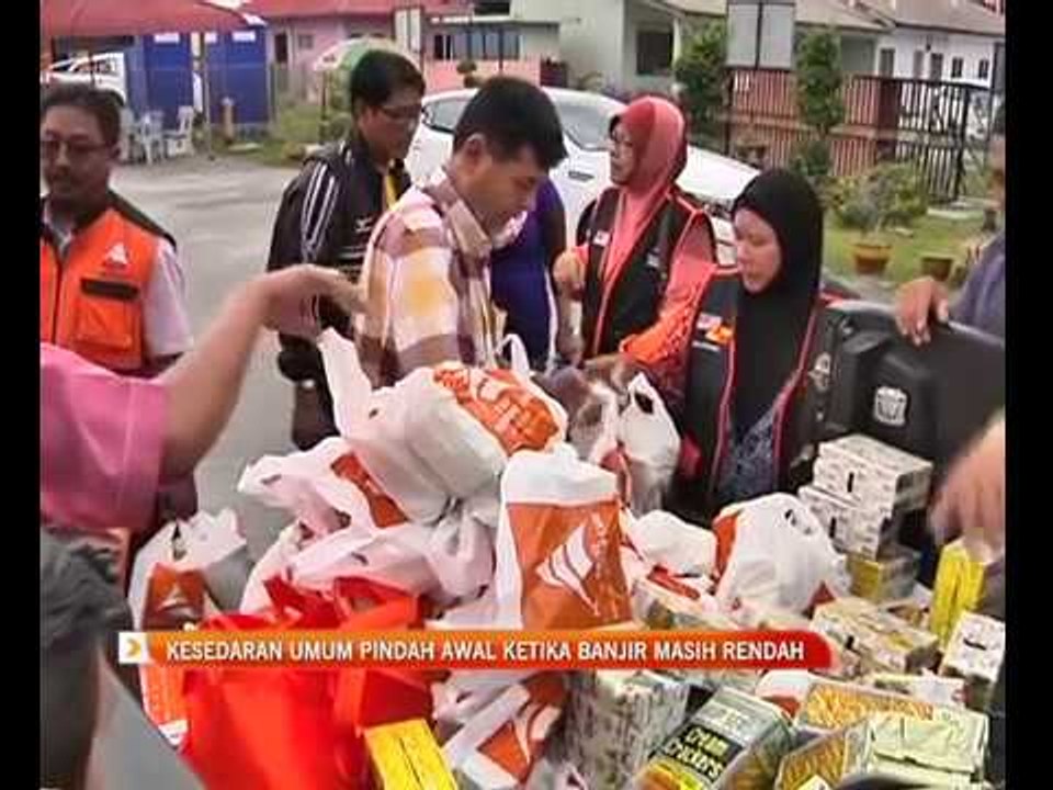 Kesedaran umum berpindah awal ketika banjir sederhana