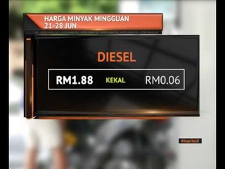Harga minyak mingguan 21-28 Jun