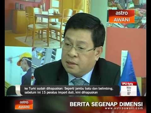 Malaysia eksport lebih banyak produk pertanian ke Turki