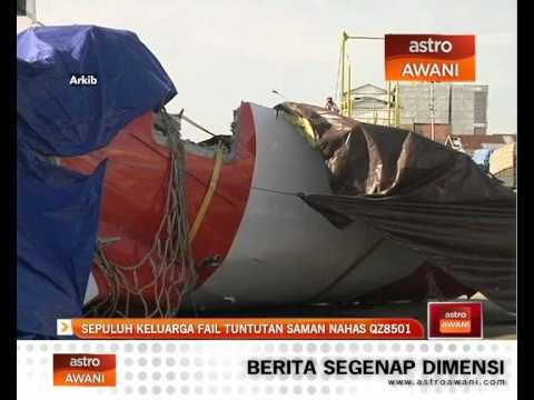 Sepuluh keluarga fail tuntutan saman nahas QZ8501