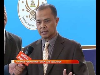 Pindaan PeraturanTetap DUN Selangor