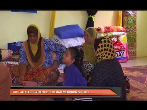 Jumlah mangsa banjir di Kedah menurun sedikit