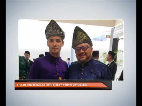 Afdlin kini bergelar Datuk, Aliff Syukri Datuk Seri