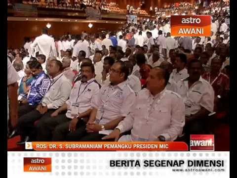 ROS: Dr S. Subramaniam pemangku Presiden MIC