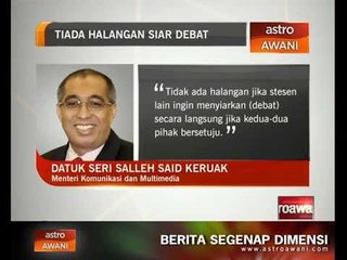 Debat 1MDB: Tiada halangan siar debat