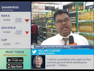 Siapa sembunyikan minyak masak?